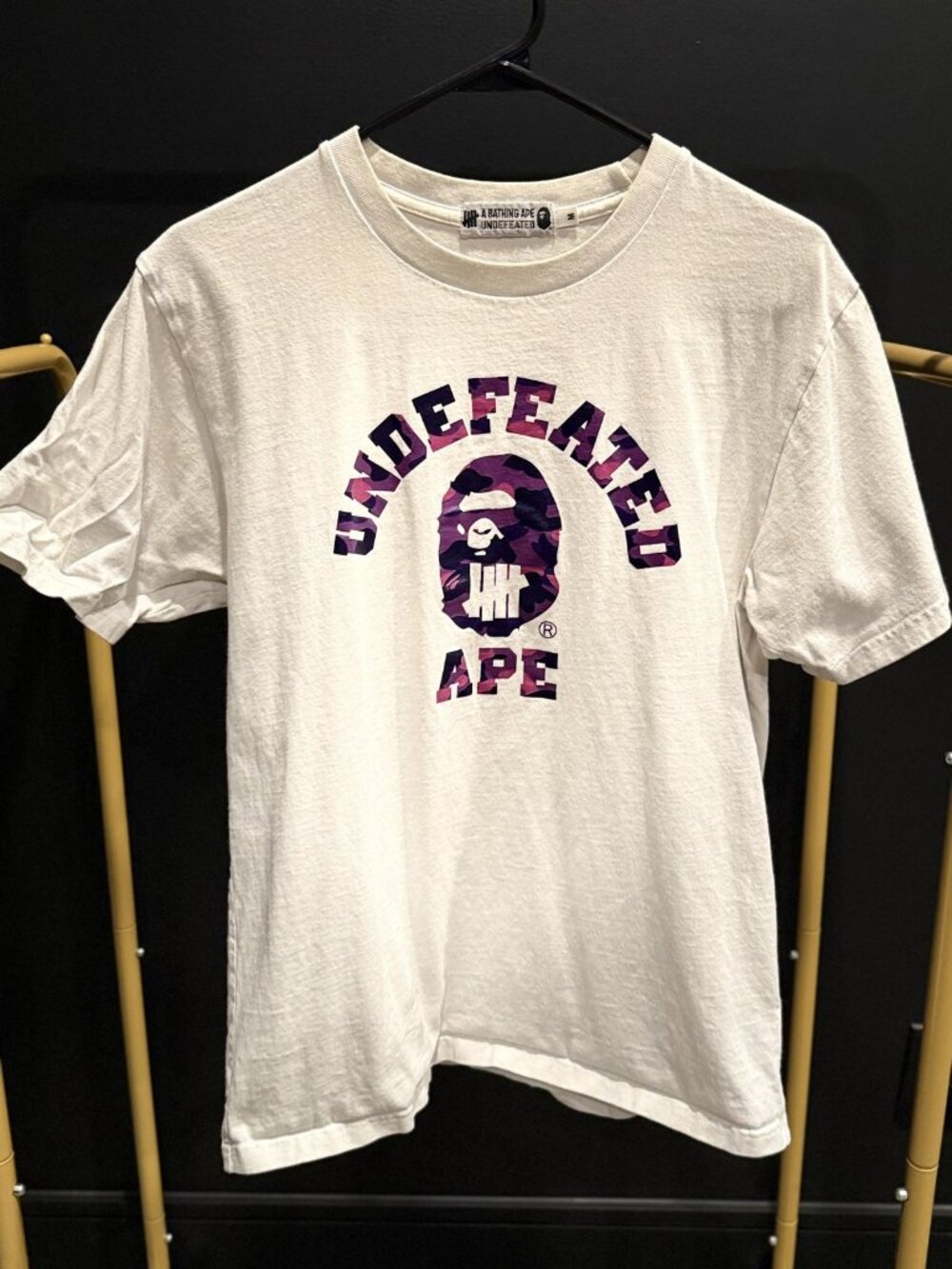 Bape x Undefeated White Tee